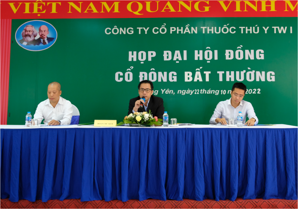 VINAVETCO tổ chức Đại hội đồng Cổ đông bất thường năm 2022