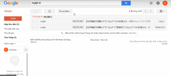 cách lấy lại tài khoản đăng nhập thi JLPT