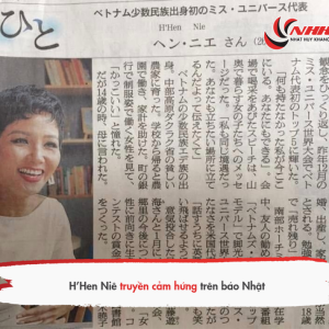 H’HEN NIÊ TRUYỀN CẢM HỨNG TRÊN BÁO NHẬT