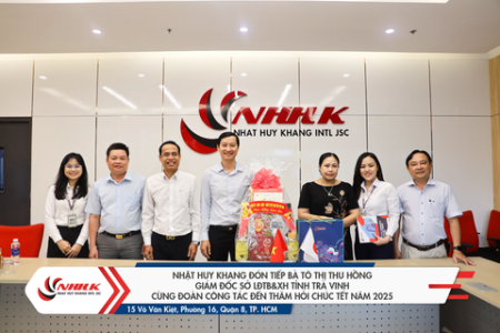 Nhật Huy Khang đón tiếp đoàn lãnh đạo Sở LĐTB&XH Tỉnh Trà Vinh đến thăm hỏi chúc tết năm 2025