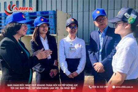 Ban Giám đốc Nhật Huy Khang thăm hỏi và tiếp thêm động lực tới các bạn Thực tập sinh đang làm việc tại Nhật Bản