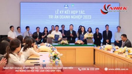 Nhật Huy Khang Ký kết Hợp tác với Trường Đại học Văn Hiến mở rộng cơ hội việc làm cho sinh viên